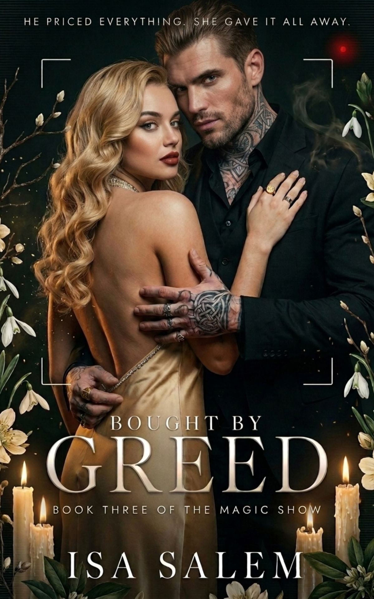 Cover of Bought by Greed by Isa Salem